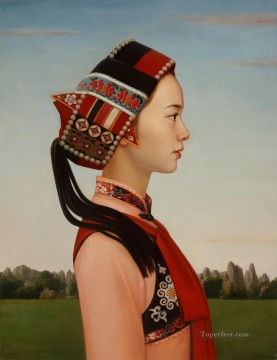 Chica china ashima Pinturas al óleo